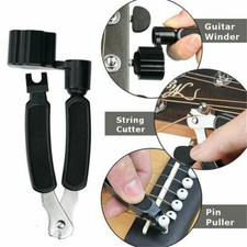 Guitar String Winder 3 in 1 - Cutter - Peg Pin Puller - Clamp - Tuning Tool GB