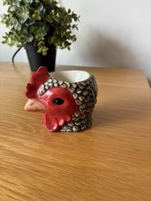 Quail Ceramics Rooster Egg Cup – Hand-Painted - British Wildlife Collection