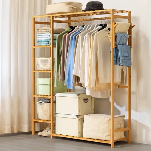 Wooden clothes rail hanging - wooden,