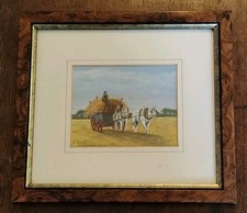 Miniature Watercolour of Farm