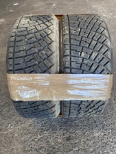 PAIR Michelin ZAL81 Soft Used Gravel Forest Rally Tyres 17/65-15 #4 10mm