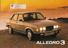 Allegro 3 1981 Sales Brochure