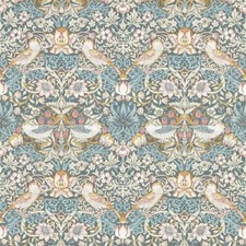 William Morris Design Strawberry Thief Wallpaper Slate Blush Paste The Wall