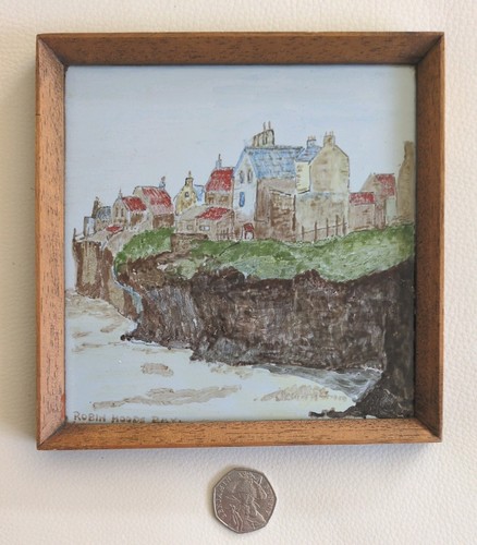 Vintage 1970s hand painted - hand,