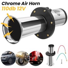 12V Klaxon Ahoooogah Old Style Vintage Air Horn Chrome Klaxon Car Van Truck NEW
