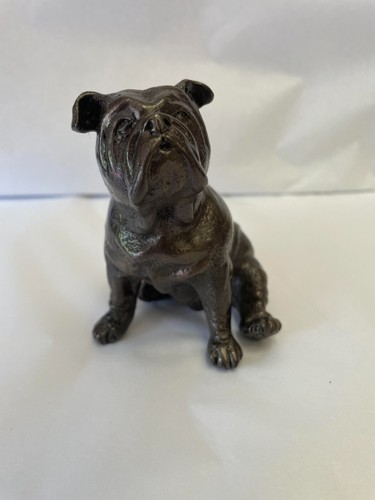 Sitting english bulldog bronze - sitting,