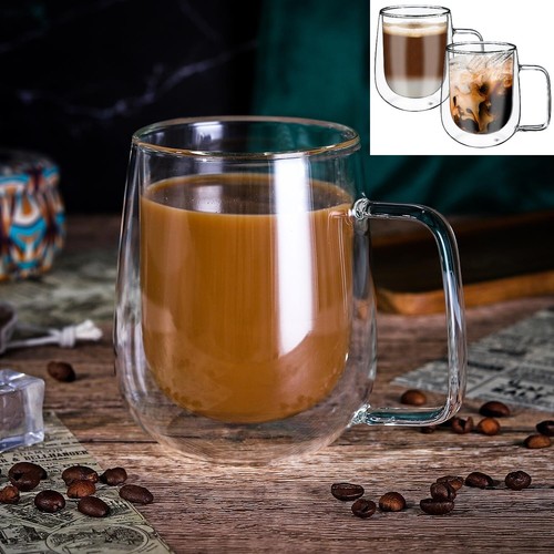 Double walled coffee - coffee, glasses