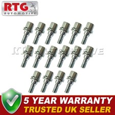 16x Wheel Bolts For Peugeot 205 1.6 GTi 1984-1989 (Alloy Wheels) Silver