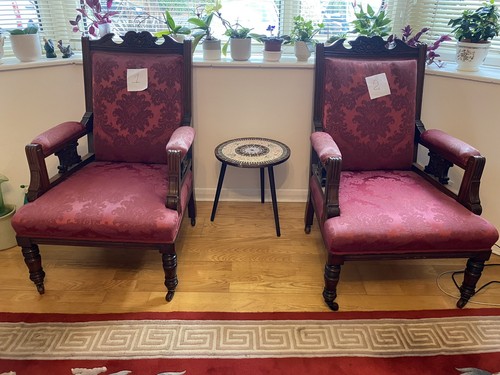 Pair victorian solid - victorian,