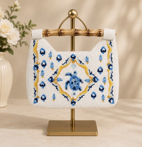 Mirasol white blue turtle - mirasol, white/blue