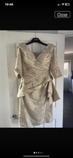 Mother Of The Bride/Groom Dress Size 12 Champagne Colour By Ian Stuart