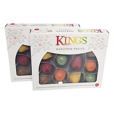 Kings Assorted Almond Marzipan Fruits Vibrant Natural Colors & Flavors