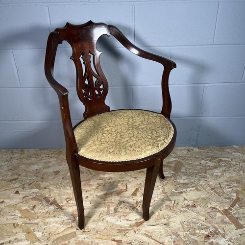 Mahogany corner chair - mahogany,