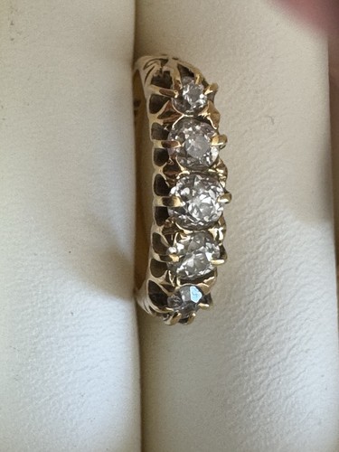 18ct gold diamond stone - gold, ring