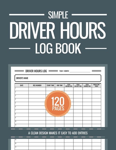 Driver hours log - driver, book: