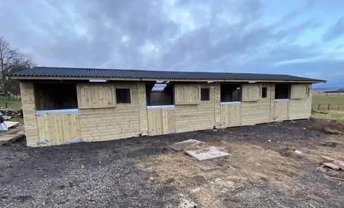 12ft 48ft wooden stables - 12ft,