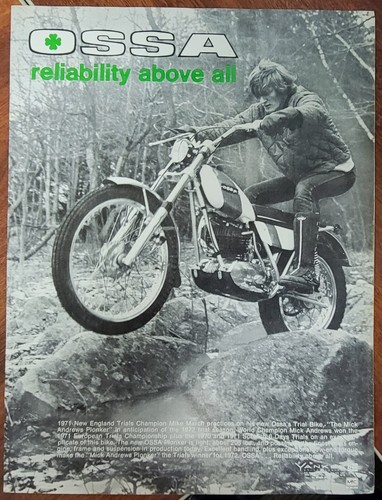 1971 ossa trials motorcycle - ossa,