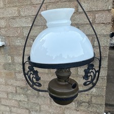 Victorian  Hanging Oil Lamp