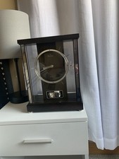 BULOVA MANTEL CLOCK- THE MERCER,BLACK WALNUT FINISH WESTMINSTER CHIMES B1717