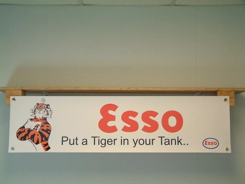 Esso petrol banner classic car - classic,