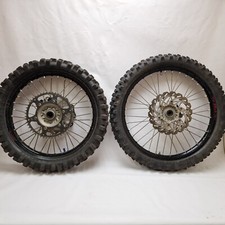 YAMAHA YZF 250 2011 SET PAIR BLACK RIM WHEELS 21 " FRONT 19 " REAR 