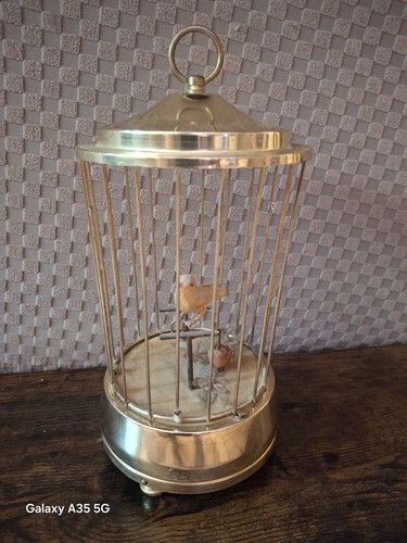 Vintage bird cage music - bird, box