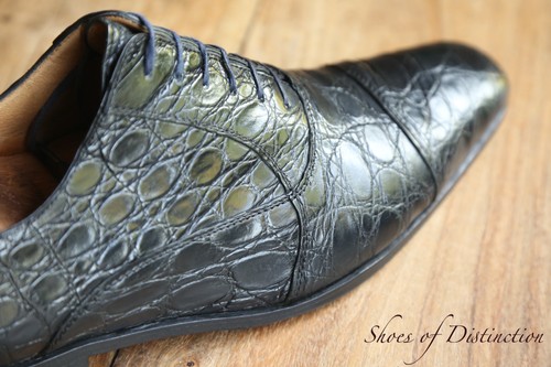 Stemar genuine black crocodile - black,