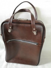 Dark brown leather effect bag