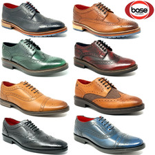 Designer Mens Genuine Leather Lace Up Brogues Shoes Oxford Dress Wedding UK Size
