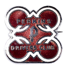 Vintage Old Perkins Diesel Drivers Club Enamel Brooch Badge