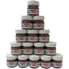 Nutella Spread Hazelnut 25g Individual Mini Glass Jars Chocolate Nougat Cream Oz