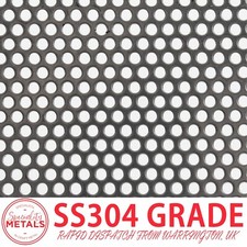 Stainless Steel Round Hole Perforated Metal | 3mm Hole, 5mm Pitch, 1mm Thick