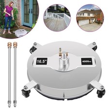 16.5" Pressure Washer Surface Cleaner Rotary Flat Patio Cleaner Stainless Steel