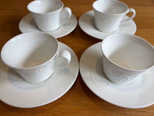 Wedgwood white nature embossed - white,
