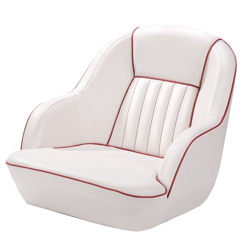 Red pontoon boat seat captain - red,