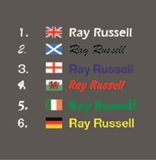 6   NAME STICKERS DECALS  BMX