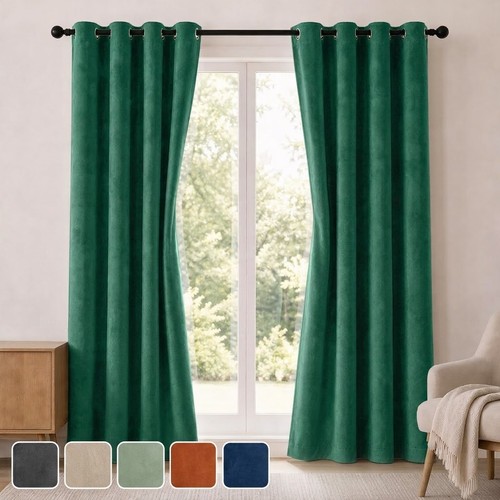 Long velvet curtains - long,