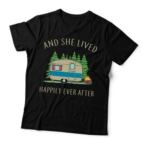 Camping trailer shirt - t-shirt,, retro