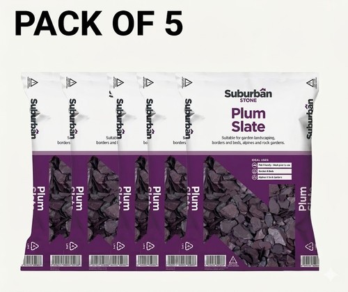 40mm plum slate chippings 5 - ,