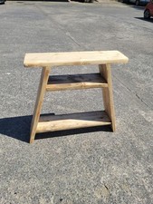 Console Table  Rustic wooden  storage shelf hall  reclaimed timber solid wood *