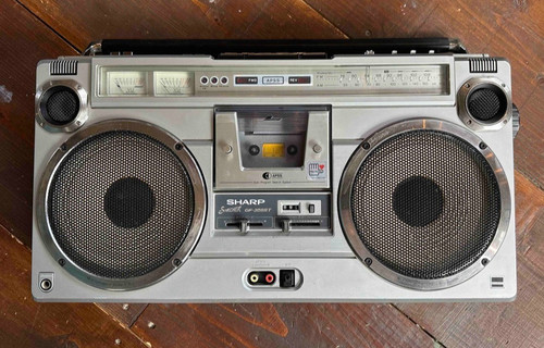 Sharp 305st radio cassette - sharp,