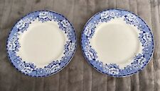 2 X Antique Britannia Pottery Glasgow  Peony Design 8” Side Plates