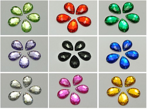 200 acrylic flatback teardrop - flatback,