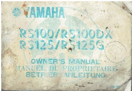 Yamaha rs100 rs100dx rs125 - rs100,