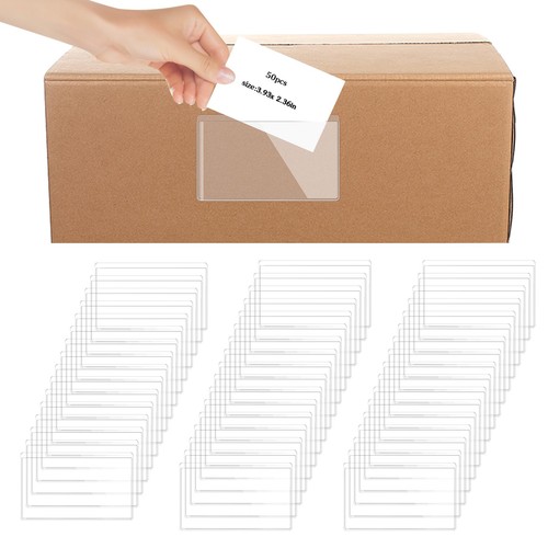 50pcs clear pocket self - clear,
