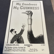 Guinness Advertising Postcard