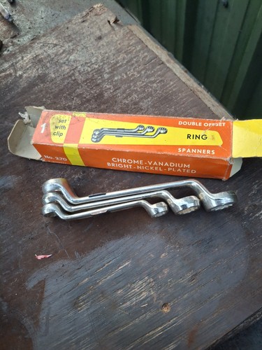 Old vintage ring spanners - vintage, a/f