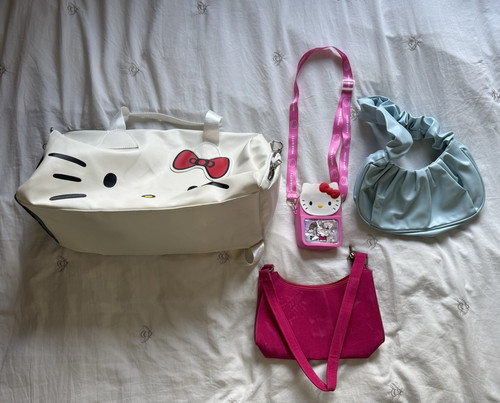 Hello kitty duffle - duffle, faux