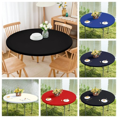 Elastic round table cover - table,