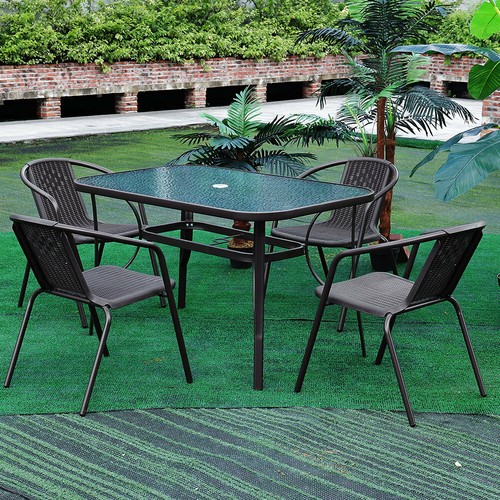 Garden bistro black table - bistro, &